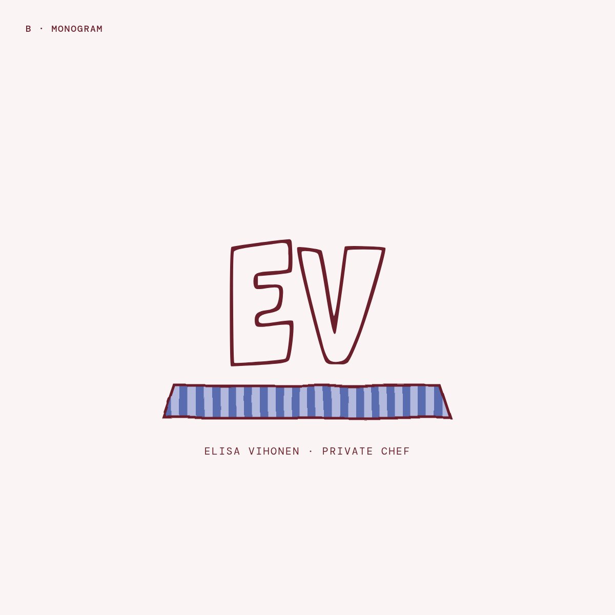 Logo B, EV monogram