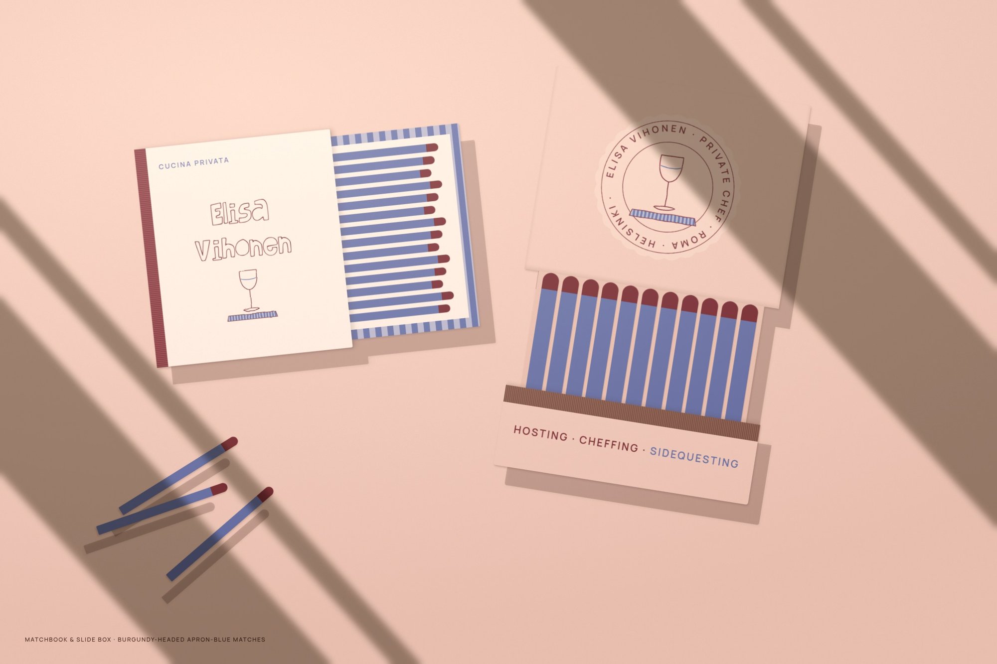 Matchbook and slide box