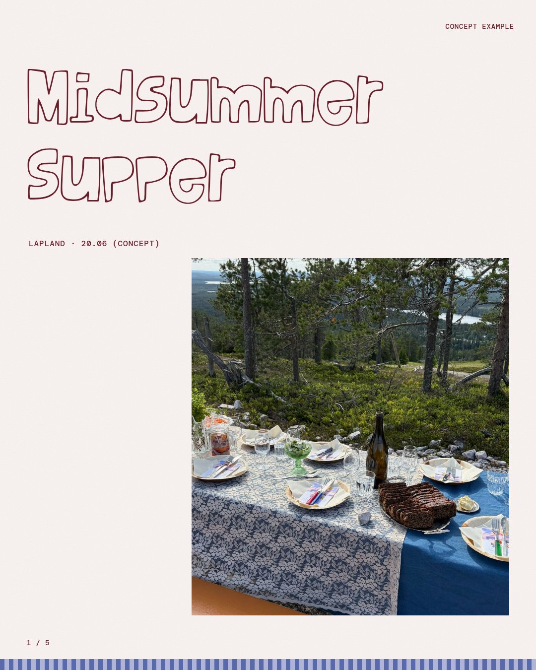 Midsummer Supper carousel, slide 1